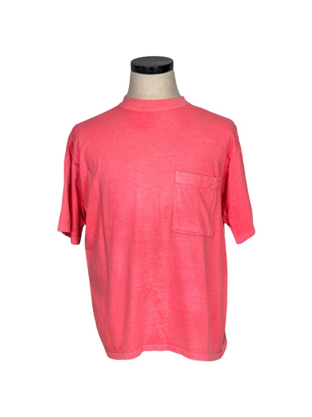 Rush Surf Wear 80s Vintage Pink Pocket T-Shirt Large Crewneck Short Sleeve